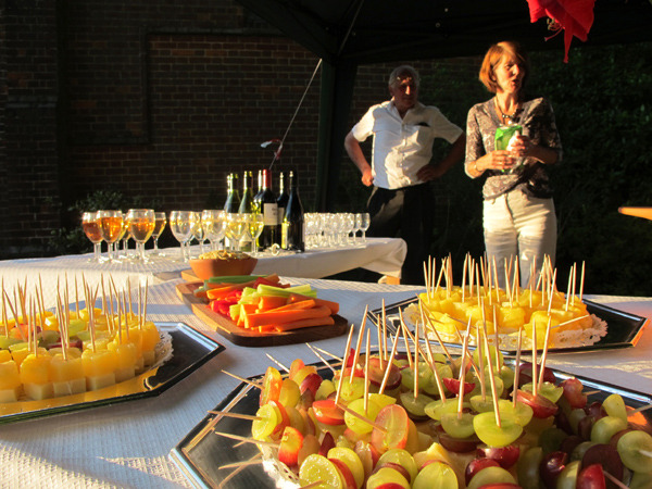 Wine and refreshing nibbles